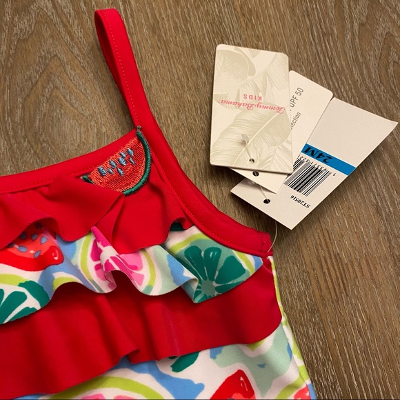 TOMMY BAHAMA Kids Watermelon One Piece Swimsuit - Picture 14 of 16